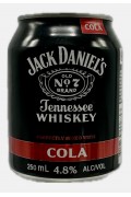 Jack Daniels And Cola 4pk Cans 250ml