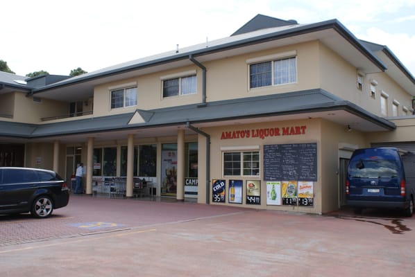 Amato's Liquor Mart shopfront on Norton Street, Leichhardt