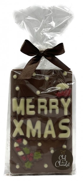 Chef Du Choc Merry Xmas Chocolate Block