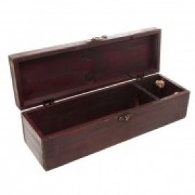 Wine Box Hinged Lid With Rope