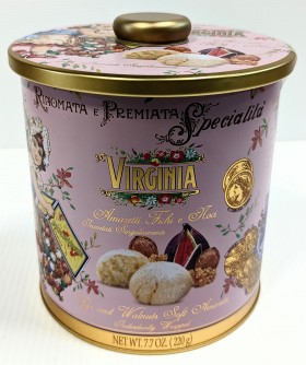 Virginia Almond Fig And Walnut Biscuits Tin 220g