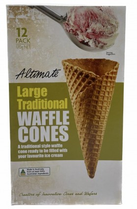 Altimate Large Waffle Cones 12pk