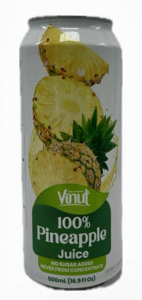 Vinut Pineapple Juice Cans 500ml