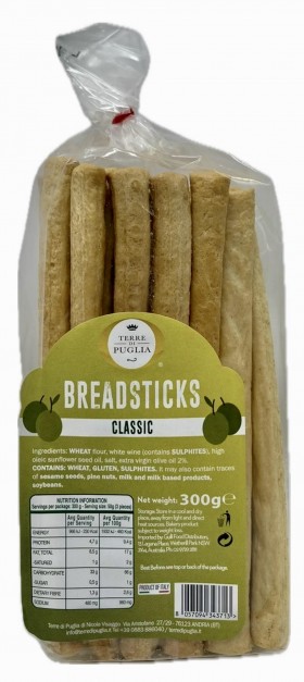 Terre Taralli Classic Breadsticks 300g