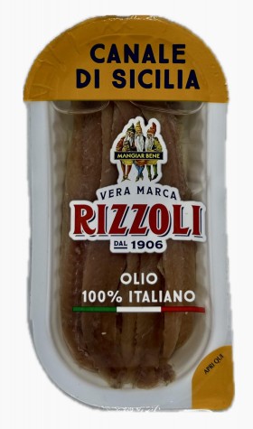 Rizzoli Anchovies Di Sicilia 40g In Sunflower Oi