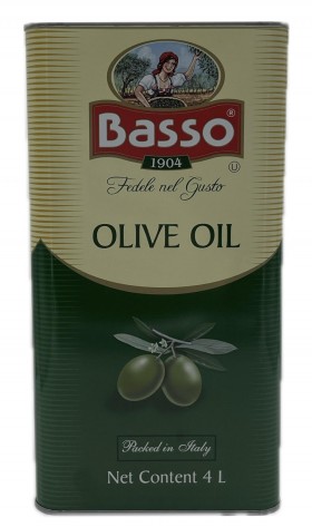 Basso Olive Oil 4lt Tin