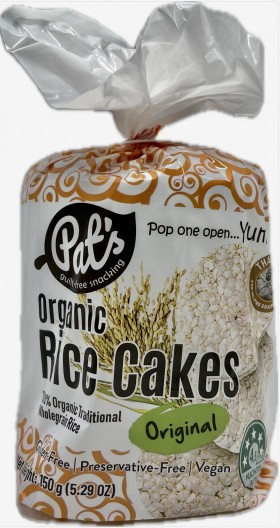 Pats Organic Rice Cakes 150g