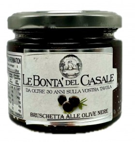 Le Bonta Olive Nere Bruschetta 212ml