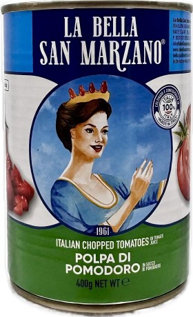 La Bella San Marzano Chopped Tomatoes Cans 400g