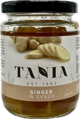 Tania Ginger In Syrup Jar 270g