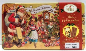 Heidel Fancy Tin Christmas Chocolates 120gr