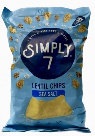 Simply 7 Lentil Chips Sea Salt 113g