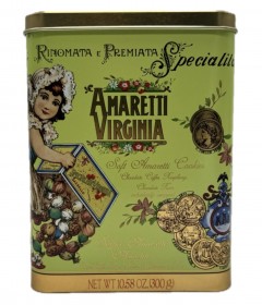 Virginia 300g Assorted Amaretti Green Sq Tin