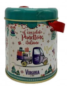 Virginia 100g Chocolate Panettone Green Tin