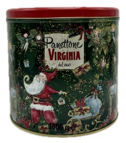 Virginia  1kg Traditional Panettone Green Tin