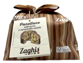 Zaghis Apricot E Salted Caramel Panettone 750g